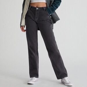 Pacsun Low Rise Carpenter Utility Pant Charcoal Black Streetwear Relaxed Size 29